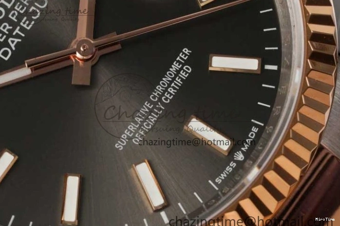 MiroTime 0414 Breathable DateJust 36mm DIWF 1:1 Best Edition 904L Steel Gray Dial on SS RG Oyster Bracelet SA 2310